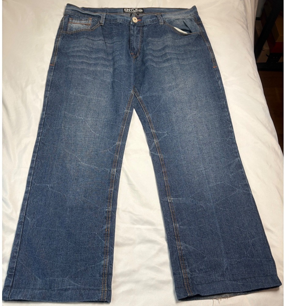 Enyce Jeans Mens 40 Blue Good Baggy Wide Leg Y2K Hip Hop Streetwear Denim
